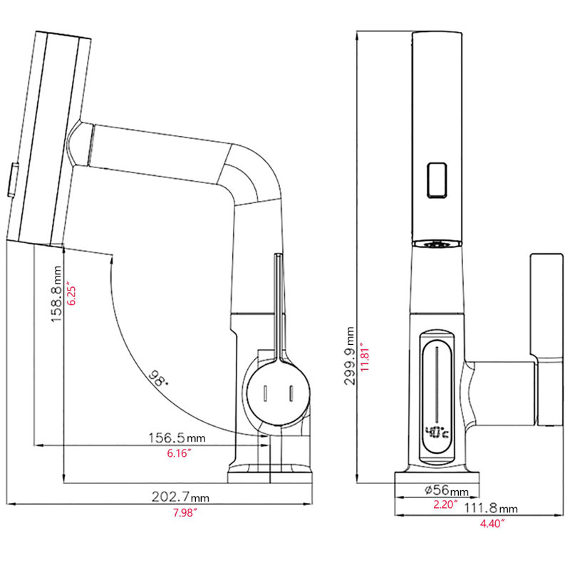 Bathroom Faucet, White