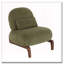 Chaise de salon en velours avec coussin moelleux, fauteuil d'appoint sans accoudoirs avec pieds en bois massif-1010561910