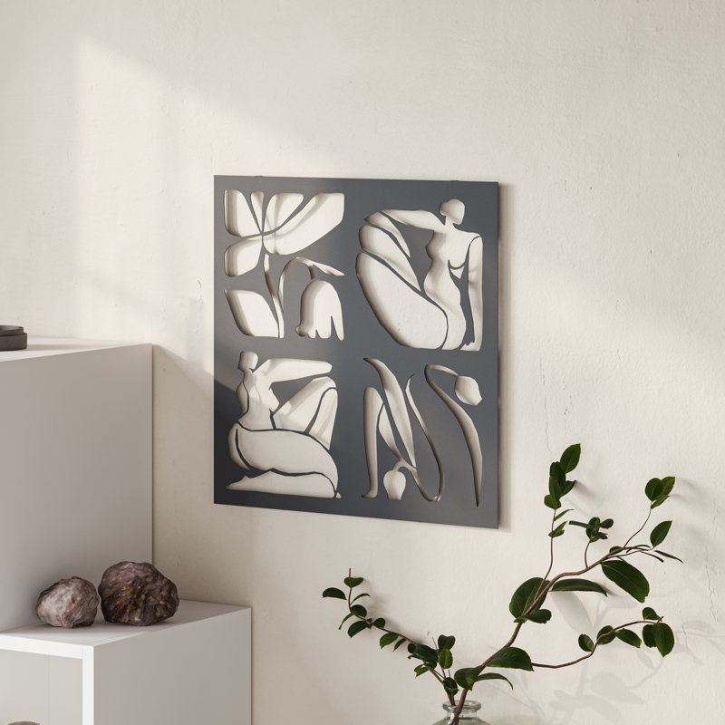 Abstract Wall Decor on Metal