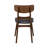 Didmarton Cotton Ladder Back Side Chair in Medium Brown