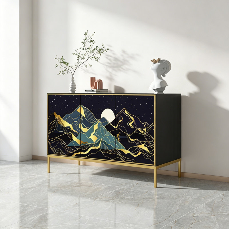 Solid Wood Living Room Storage Cabinet