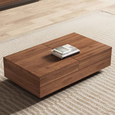 Table basse extensible 47,2 po avec rangement caché