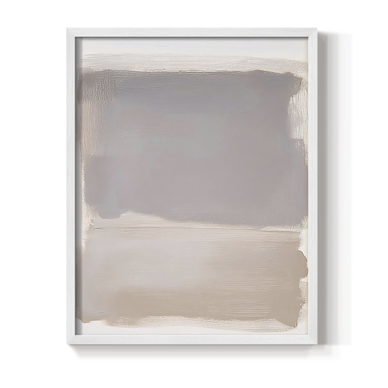 "ABSTRACT Series DCCXVI" par J Paul, Blanc / Blanc, H 15 po x l 12 po