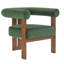 Fauteuil d'appoint rembourré en velours Faiella-331930771