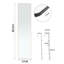 Heulyn Rectangle Metal Frame Over the Door Full Length Mirror-829627895-829627892