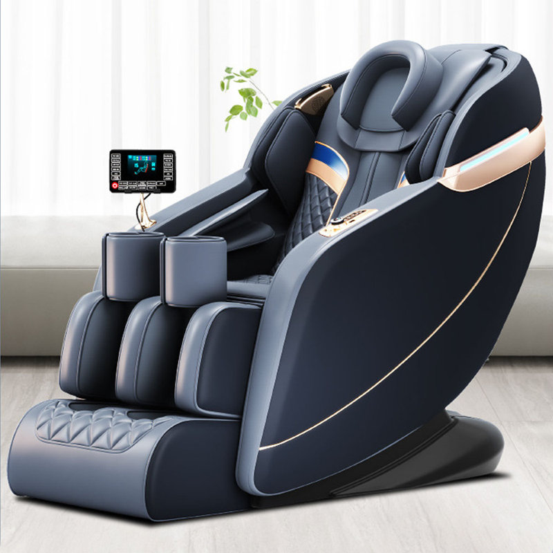 Fauteuil de massage chauffant, Polyuréthane gris