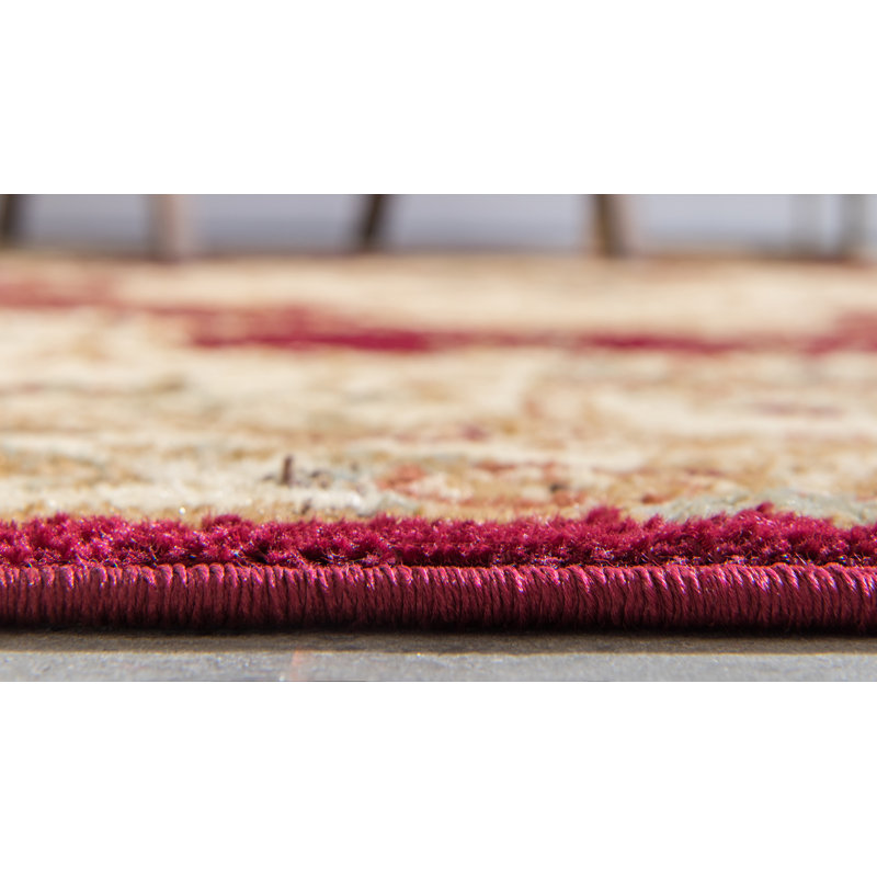 Aracelia Oriental Indoor Rug, Rectangle 7'1" x 10', Red