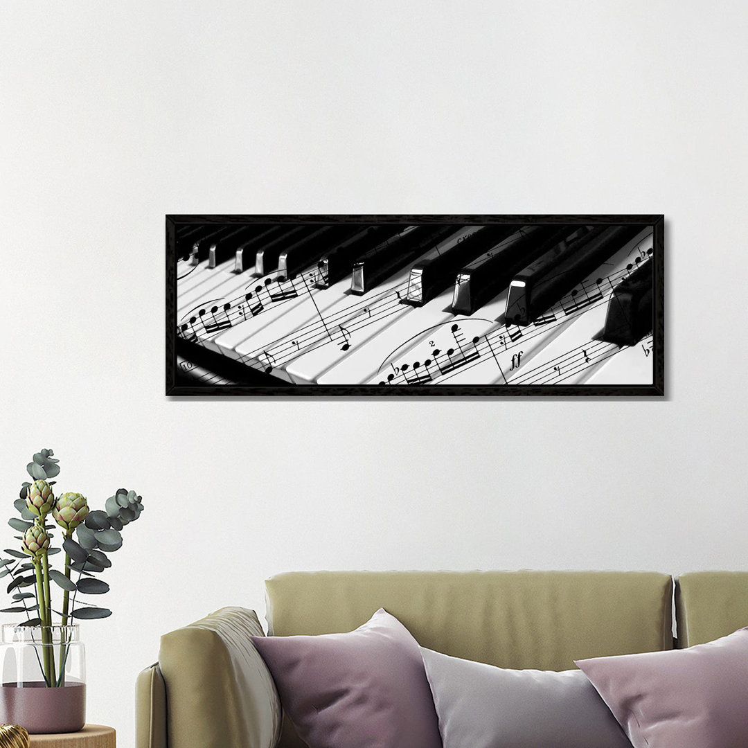 Klavier von Unbekannter Künstler - Panoramaleinwand auf Leinwand Giclée auf Leinwand