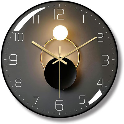 Non-Ticking Silent Modern Metal Wall Clock -  Mercer41, 8AFEDB1F3E72432E8C081B71686887EC