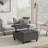 Harrison 30"W Upholstered Transitional Square Lift-Top Ottoman with Hidden Storage-176382902