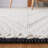 Belfort Natura 279 Flat Weave Wool/Cotton Chevron Rug in Black/Ivory-1697162468
