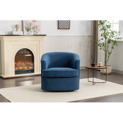 Fauteuil demi-tonneau pivotant de 29 po Jenai