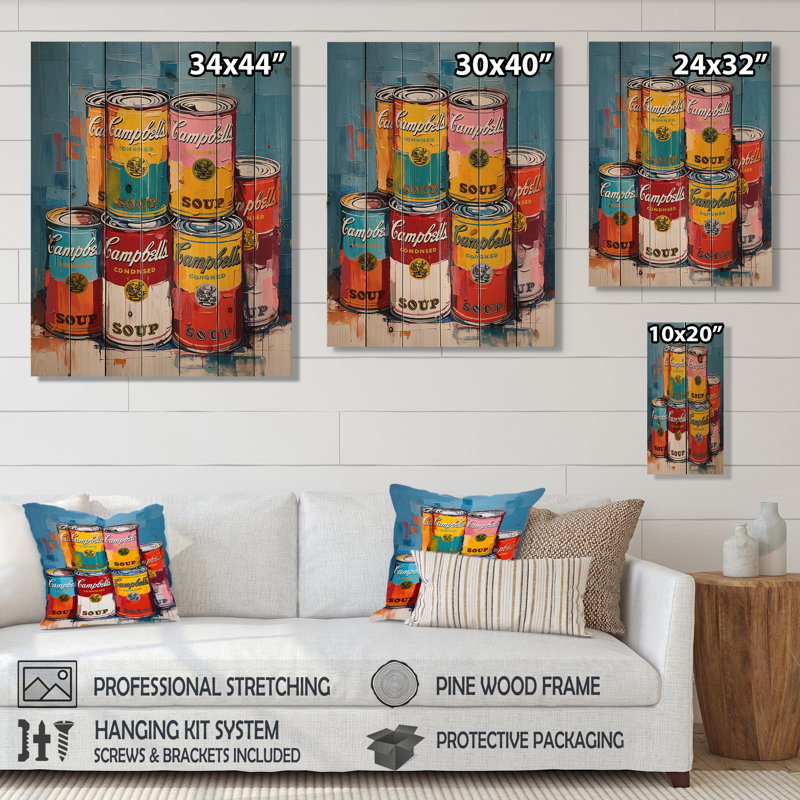 Gayton - Décoration en bois tendance sur bois de pin naturel, H 32 po x l 24 po