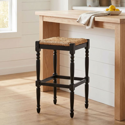 Chiem Counter Stool with Solid Wood Frame