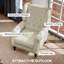 Fauteuil d'appoint Lachesis capitonné avec dossier haut à oreilles, accoudoirs arrondis et rembourrés et assise épaisse.-33179821