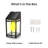 Alonie Outdoor Solar LED Wall Lantern-1116860511-1116860496