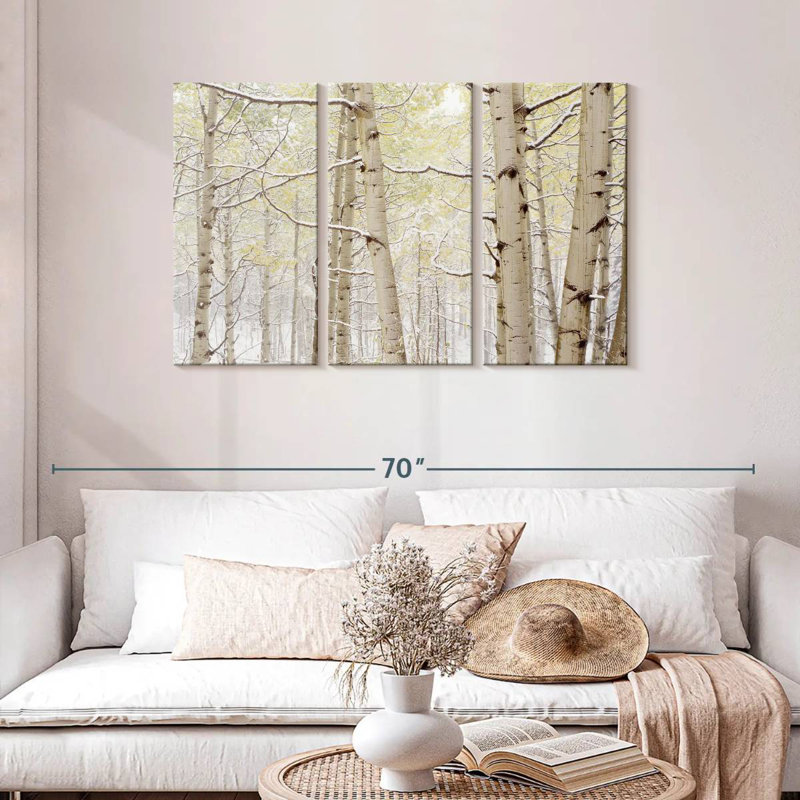 Harnek Autumn Aspens With Snow Colorado, États-Unis, H 28 po x l 45 po