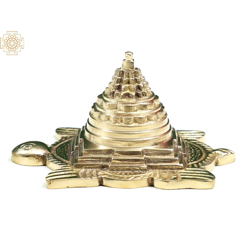 Shri Yantra sur une tortue