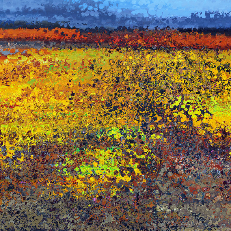 Field Of Dreams I - peinture sur toile tendue, H 24 po x l 24 po