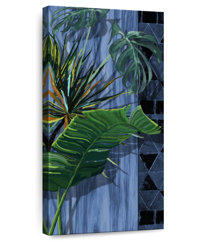 Indoor Green Leaves, 48" H x 24" W