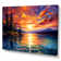 Sunset With Colourful Reflections IV Framed On Canvas Print