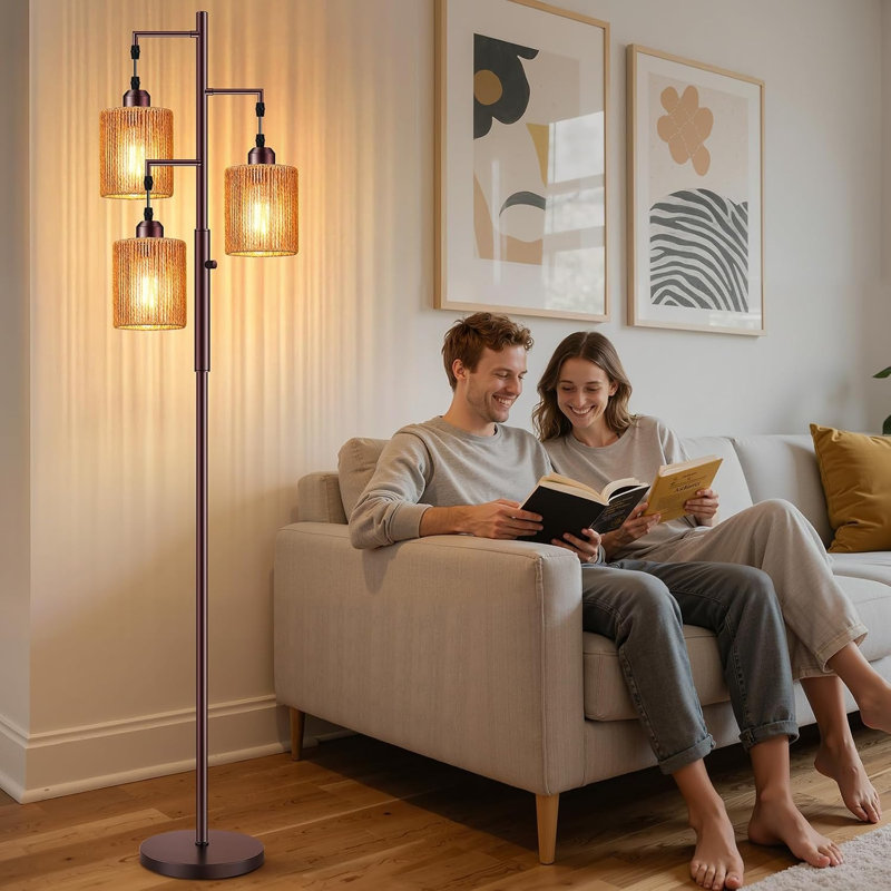 Lampe sur pied 72 po Boho