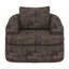 Chaise pivotante à 360 °, chaise ronde pivotante de 36,6 po avec coussins à deux couches, fauteuil d'appoint avec coussin de dossier capitonné-675202400
