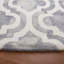 Tapis gris / ivoire en laine touffeté à la main Adelei-111188137