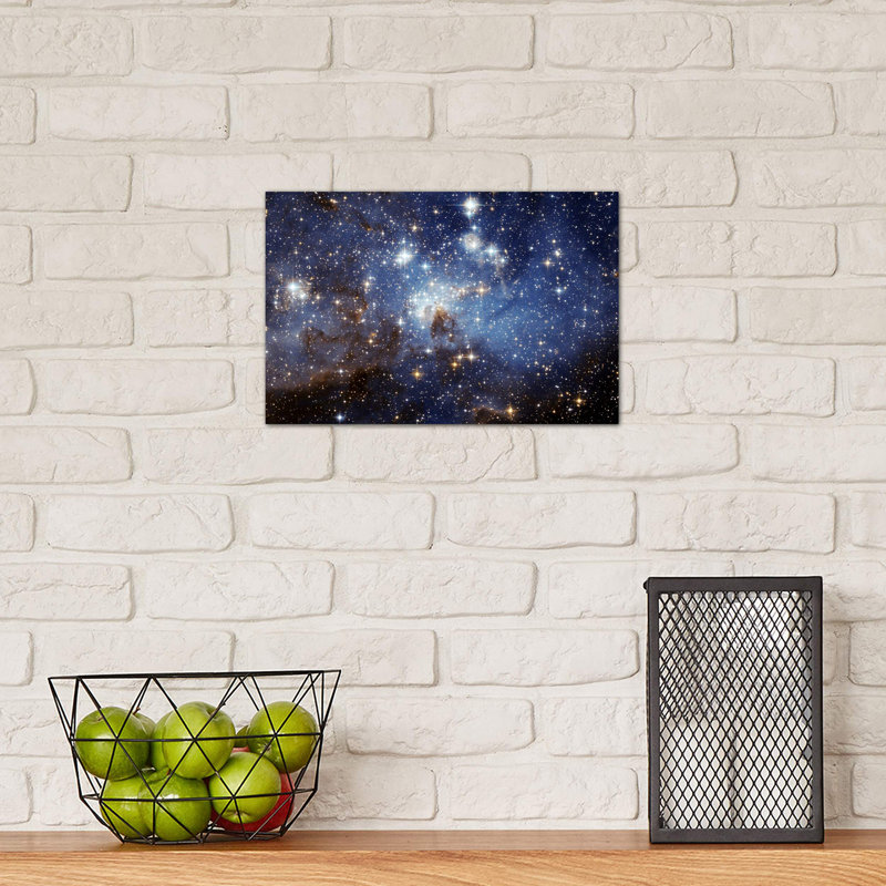 LH-95 Stellar Nursery (Hubble Space Telescope) - Floater Frame Print on Canvas, Wrapped Canvas, 20.32 cm H x 30.48 cm W