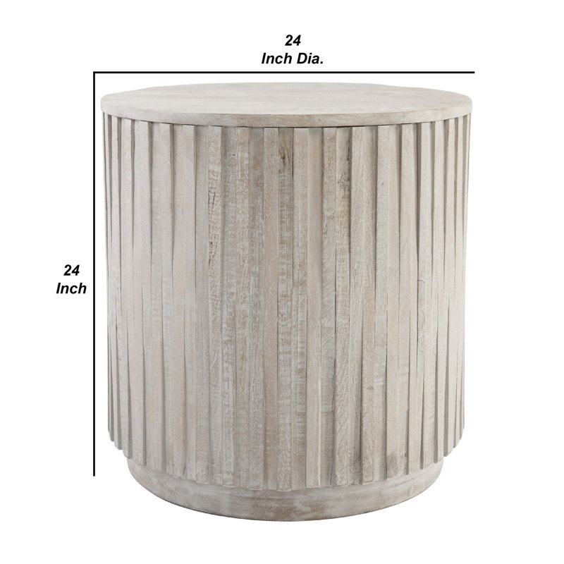 Maya Solid Wood End Table