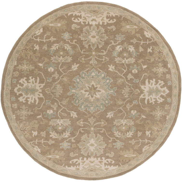 Gurusharan Oriental Hand-Tufted Wool Taupe/Beige/Brown Area Rug