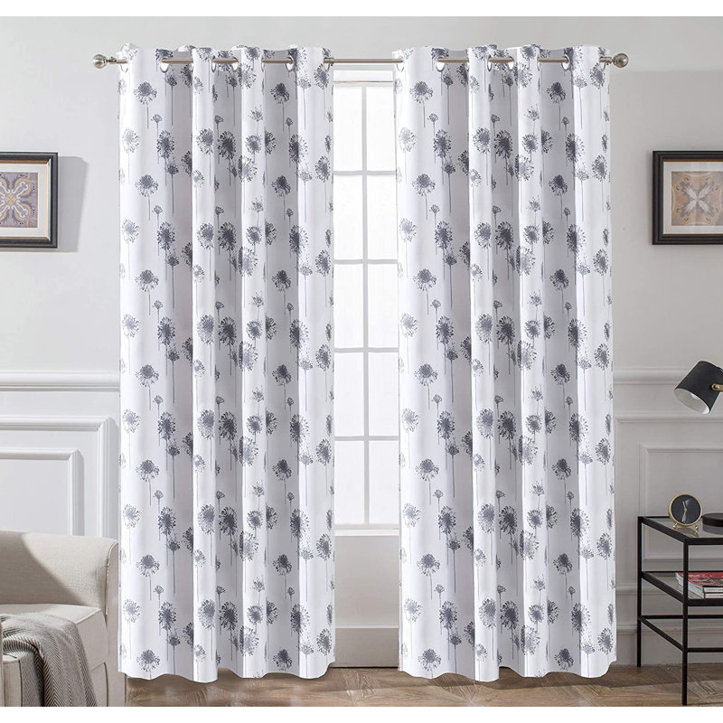 Rideaux occultants et isolants Buellton, Gris, l 52" x L 84"