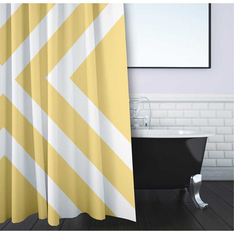 Rideau de douche Lumri, Jaune