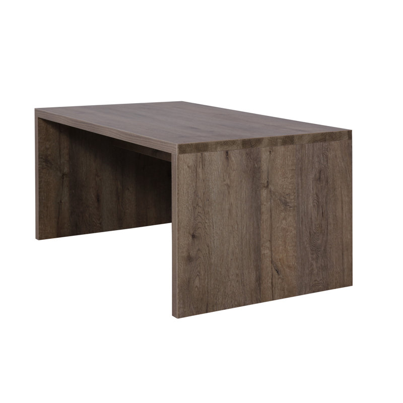 Skandi Upholstered Bench, Distressed Oak, H45 x W90 x D40cm