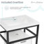 Meuble-lavabo autoportant blanc brillant de 24 po avec cadre noir mat Ivy