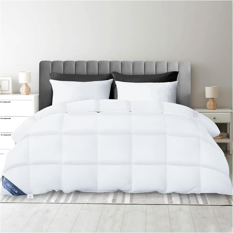 Luxury Duck Feather Quilt Duvet 85% Feather 15% Down Filling Soft Cosy Warm Breathable Bedding All Season Comfort Durable Easy Care