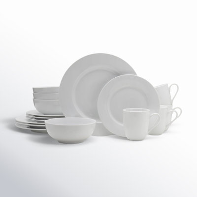 Max Classic Porcelain Dinnerware Set, Service for 4