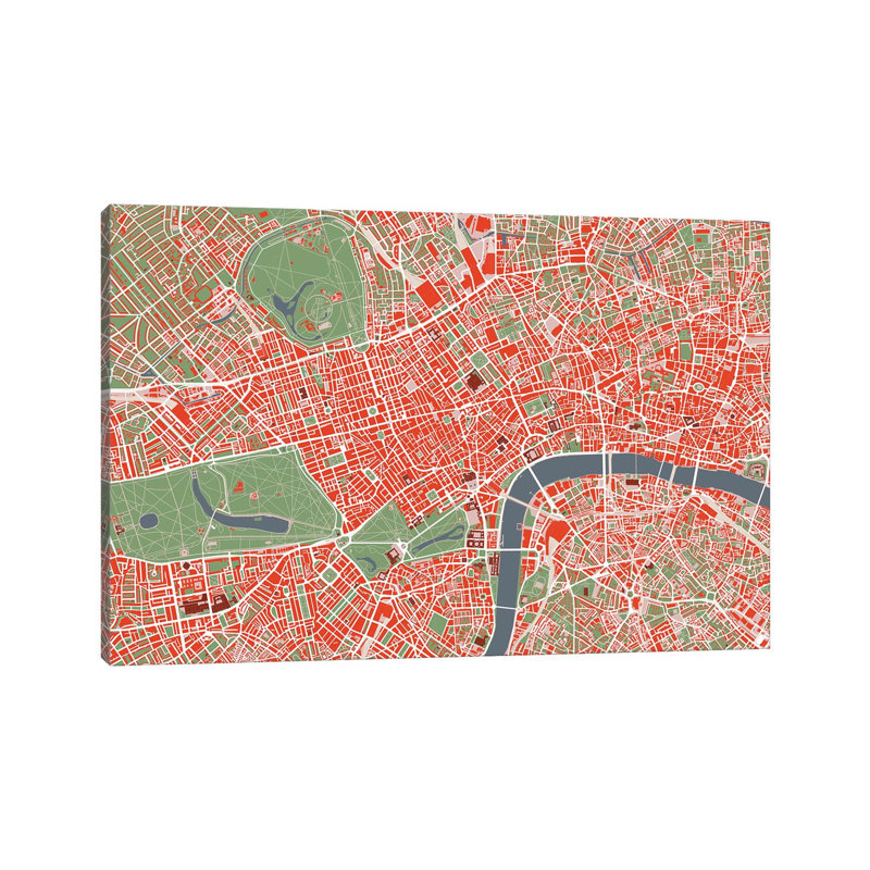 London Classic by Planos Urbanos - Wrapped Canvas Print, 20.32cm H x 30.48cm W x 1.9cm D