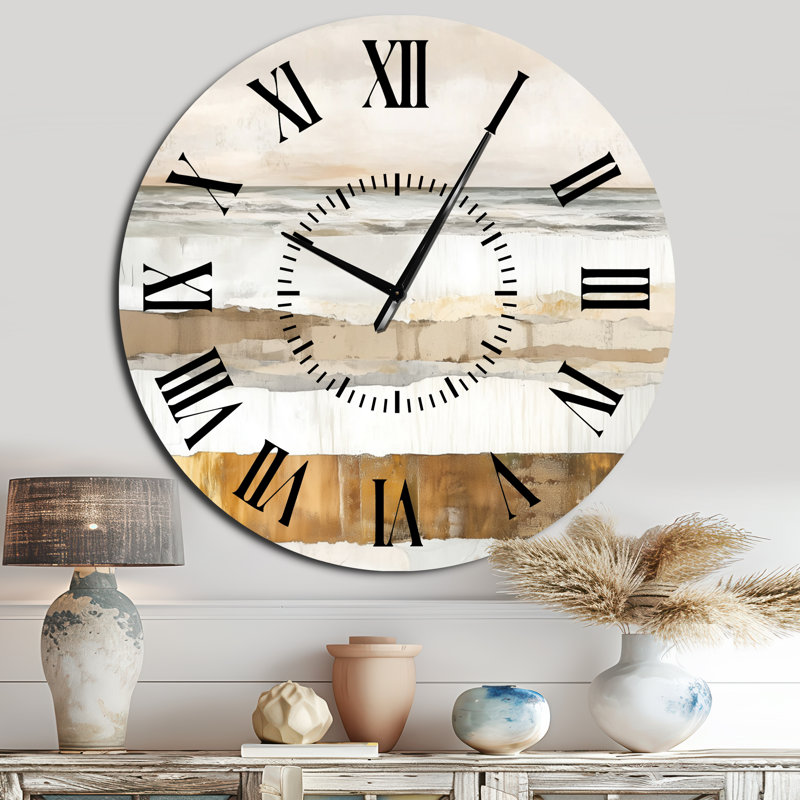 Horloge murale abstraite, Surdimensionné