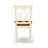3 Piece Kitchen Table & Chairs Set Contains a Round Dining Table with Pedestal and 2 Dining Room Chairs, Buttermilk & Cherry-492057204