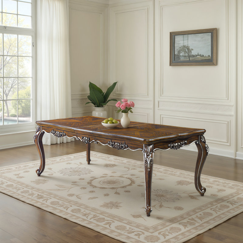 Table de salle à manger, finition chêne antique