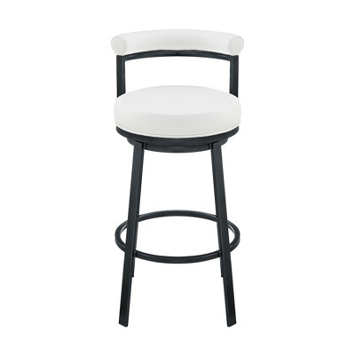 Charleta Swivel Upholstered Counter Stool