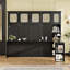 Lit escamotable mural avec bureau et armoires
