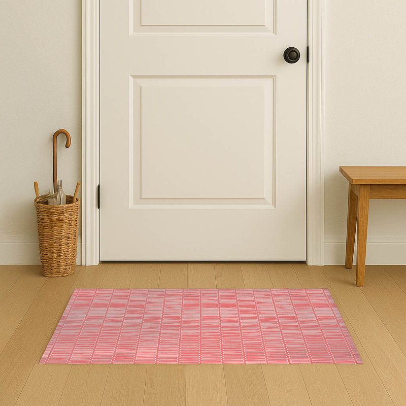Paillasson intérieur Block Maze, Vieux rose, L 60 po x L 84 po