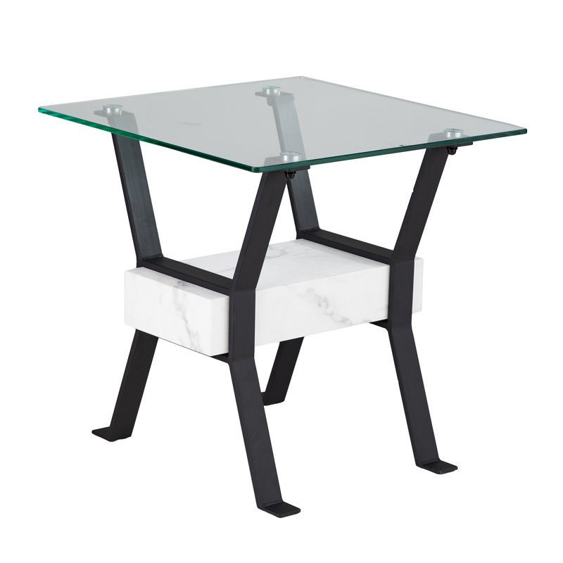 Darvette Glass Top End Table