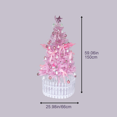 Arbre de Noël 5 pi rose
