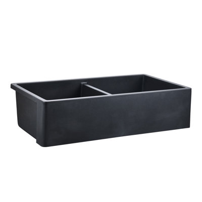 33.23 " L Double Bowl Quartz Kitchen Sink