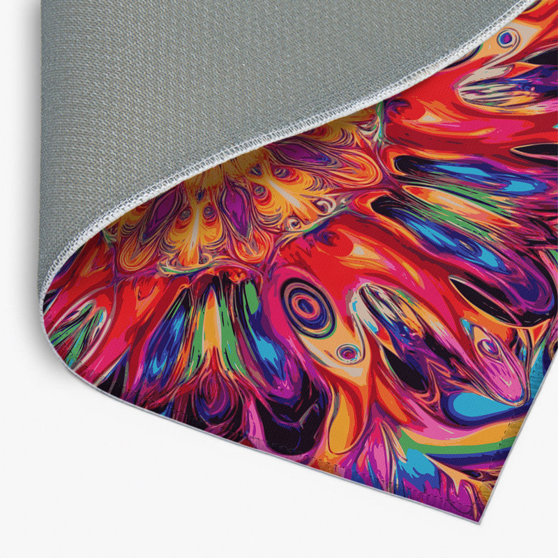 Tapis intérieur et extérieur Neon Reverie, Rectangle 9 pi x 12 pi