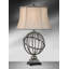 Lampe de table 31 "argent et noir mat Palla