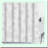 Snowflake Serenity: Durable White Polyester Shower Curtain with Gray Snowflake Pattern - Waterproof Bathroom Decor
